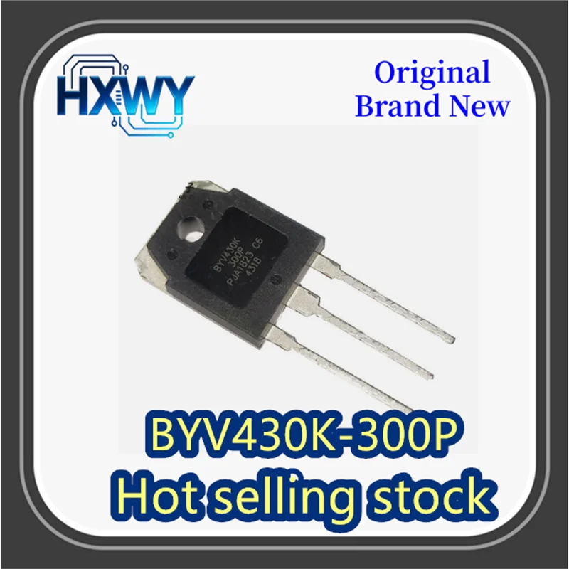 (5/50 pieces) BYV430K-300P TO-247 Fast Recovery Diode, Brand New Original
(5/50 pieces) BYV430K-300P TO-247 Fast Recovery Diode, Brand New Original