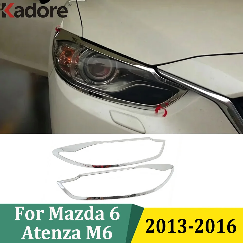 For Mazda 6 Atenza 2013 2014 2015 2026 ABS Chrome Front Headlight Lamp Cover Trim Exterior Car Styling Accessories
For Mazda 6 Atenza 2013 2014 2015 2026 ABS Chrome Front Headlight Lamp Cover Trim Exterior Car Styling Accessories