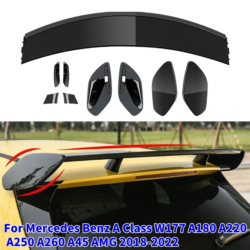 Car Rear Roof Spoiler Tail Wings Set for Mercedes Benz A Class W177 A180 A220 A250 A260 A45 AMG 2018-2022
Car Rear Roof Spoiler Tail Wings Set for Mercedes Benz A Class W177 A180 A220 A250 A260 A45 AMG 2018-2022