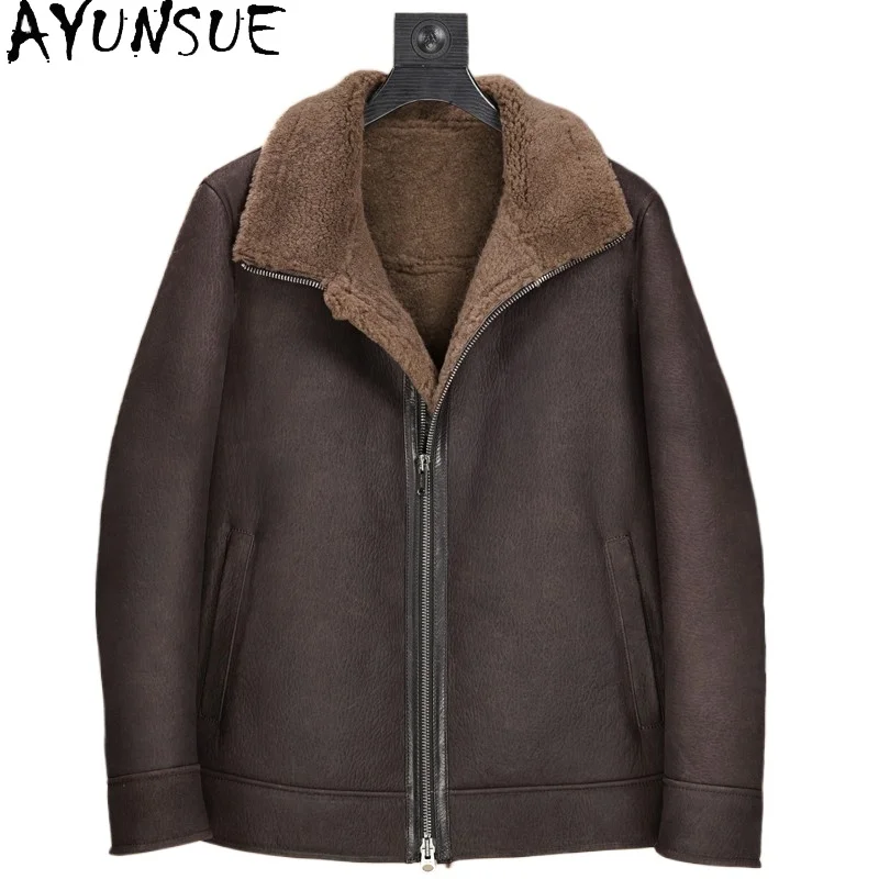 AYUNSUE 100% Natural Fur Coat Man Clothing Warm Winter 2025 Genuine Sheepskin Leather Jacket Men Fashion Brown Fur Coats Casaco
AYUNSUE 100% Natural Fur Coat Man Clothing Warm Winter 2025 Genuine Sheepskin Leather Jacket Men Fashion Brown Fur Coats Casaco