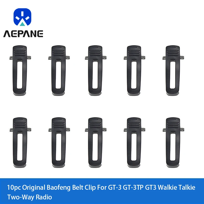 10pc Original Baofeng Belt Clip For GT-3 GT-3TP GT3 Walkie Talkie Two-Way Radio
10pc Original Baofeng Belt Clip For GT-3 GT-3TP GT3 Walkie Talkie Two-Way Radio