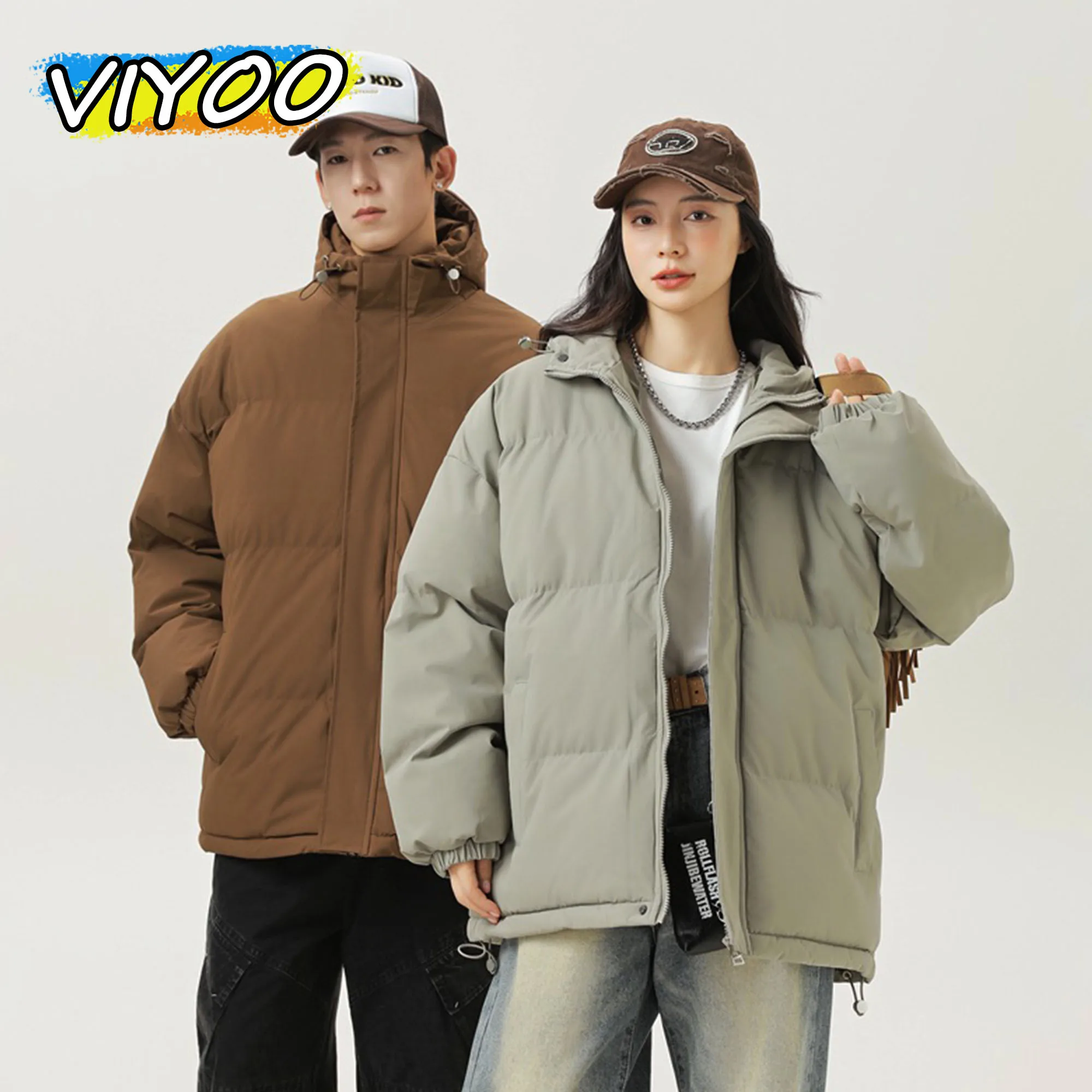 Men's Women's Autumn Winter Couple Clotehs Thick High Collar Hooded Down Coat Jacket Windbreaker Parkas For Men Outdoor
Men's Women's Autumn Winter Couple Clotehs Thick High Collar Hooded Down Coat Jacket Windbreaker Parkas For Men Outdoor