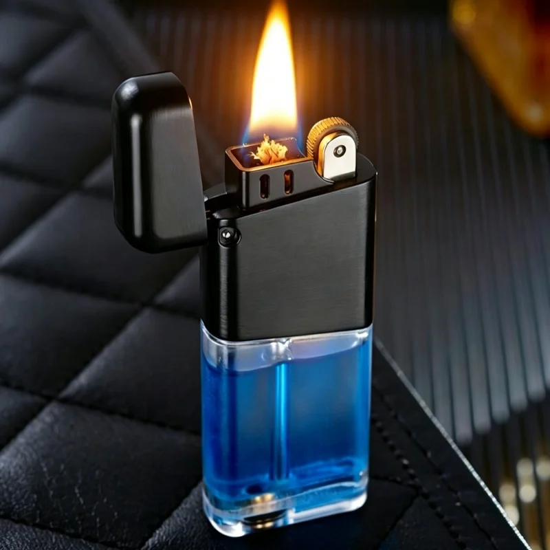 Fashion Designed Vintage Oil Lighter With Visible Oil Tan Creative Metal Open Flame Lighters Refillable Premium Men's Gift Tool
Fashion Designed Vintage Oil Lighter With Visible Oil Tan Creative Metal Open Flame Lighters Refillable Premium Men's Gift Tool