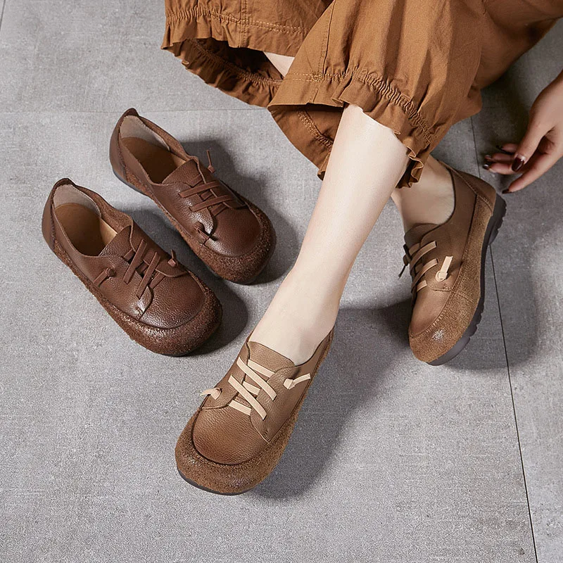 XMWRLW 2026 Spring Autumn Women Flat Shoes Genuine Leather Retro Style Ladies Flat Shoes Rubber Sole Non Slip Women Autumn Shoe
XMWRLW 2026 Spring Autumn Women Flat Shoes Genuine Leather Retro Style Ladies Flat Shoes Rubber Sole Non Slip Women Autumn Shoe