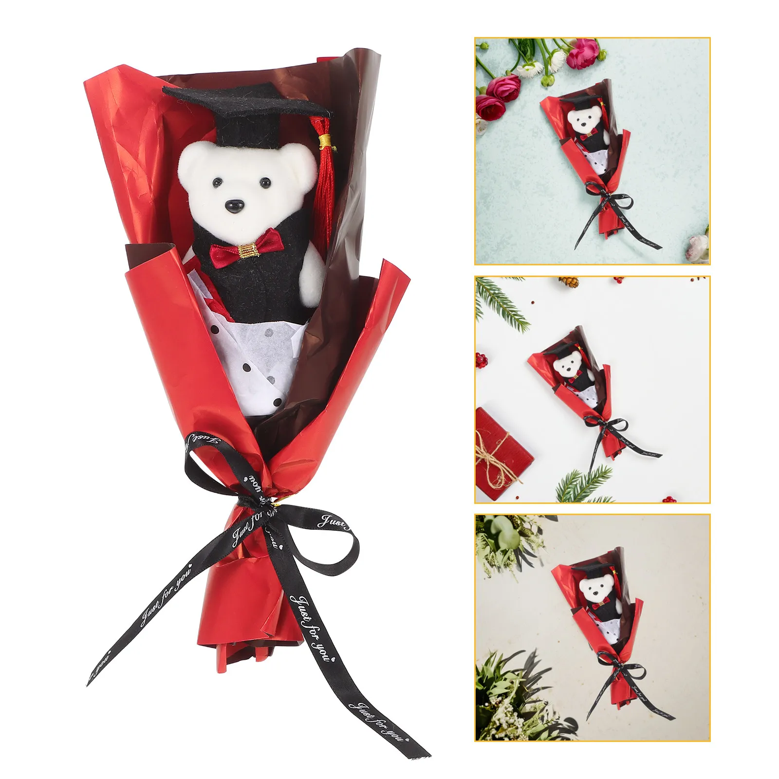 Bear Birthday Bouquet Cute Artificial Flower Congrats Arrangement Small for Graduation
Bear Birthday Bouquet Cute Artificial Flower Congrats Arrangement Small for Graduation