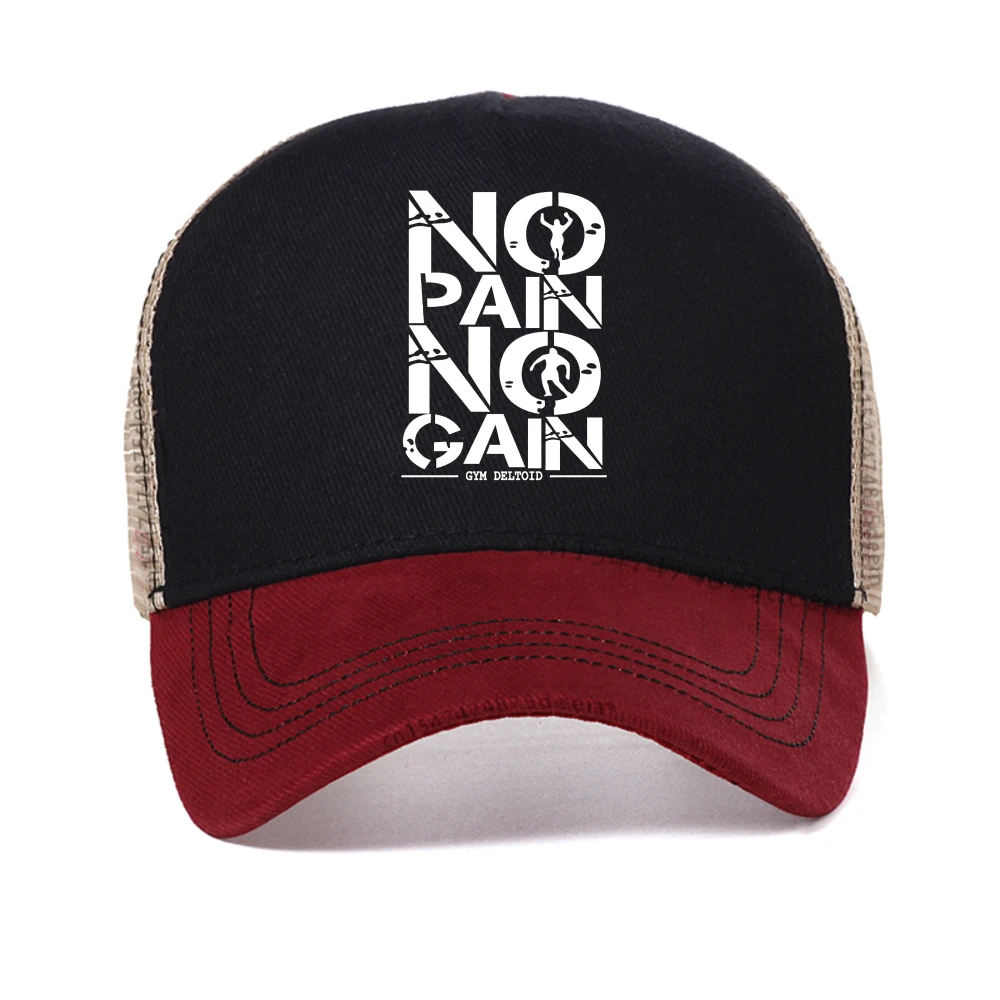 No Pain No Gain Gym Motivational Quote Baseball Cap for Men Women Adjustable hats Bodybuilding Workout Mesh Breathable sun hat
No Pain No Gain Gym Motivational Quote Baseball Cap for Men Women Adjustable hats Bodybuilding Workout Mesh Breathable sun hat