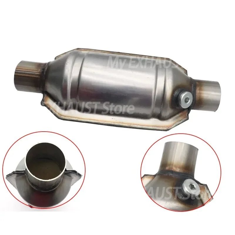 51mm 57mm 63mm EURO 1 Universal Catalytic Converter With 400 cpsi Ceramic Catalyst For 2.4L Car Auto Vehicles Exhaust System
51mm 57mm 63mm EURO 1 Universal Catalytic Converter With 400 cpsi Ceramic Catalyst For 2.4L Car Auto Vehicles Exhaust System