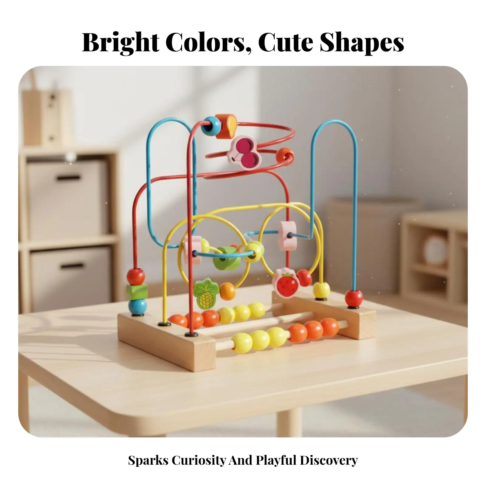 Wooden Bead Maze Toy Educational Wooden Bead Maze Child Learning Toy Develops Fine Movement Skills Child Learning Cube
Wooden Bead Maze Toy Educational Wooden Bead Maze Child Learning Toy Develops Fine Movement Skills Child Learning Cube