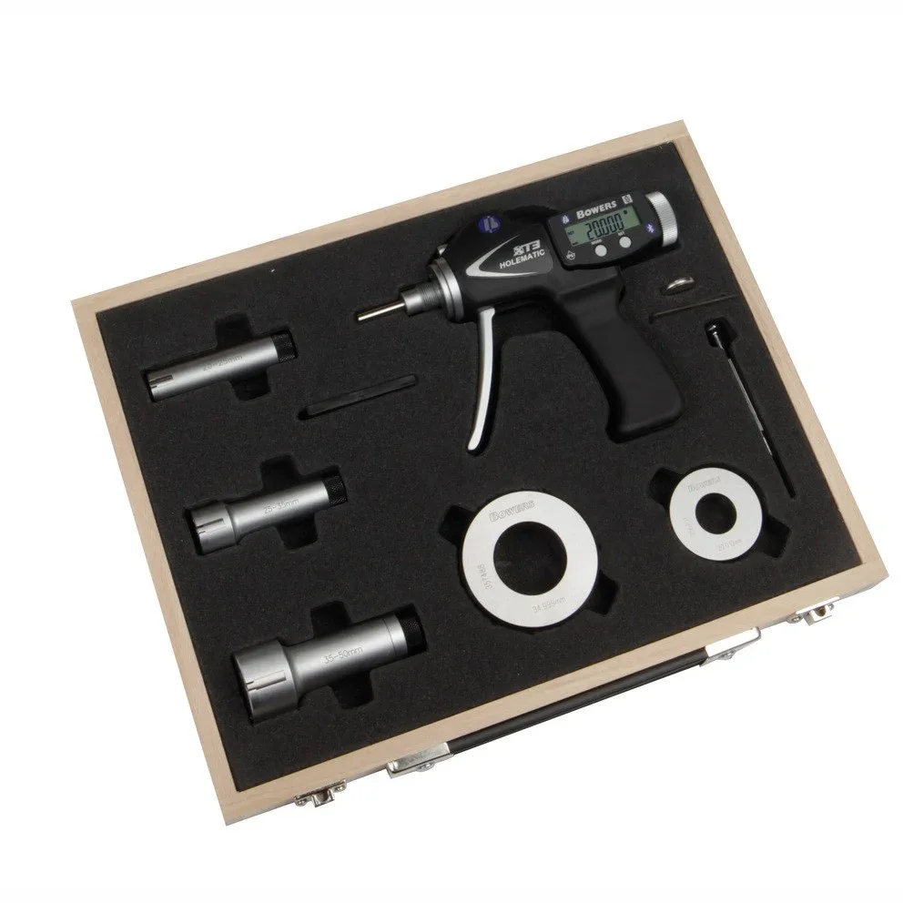 BOWERS XT3 Digital Pistol Grip Bore Gauge Set, 3 points inside micrometer set,SXTH3M/4M-BT,bluetooth built-in,6-10mm 10-20mm,UK
BOWERS XT3 Digital Pistol Grip Bore Gauge Set, 3 points inside micrometer set,SXTH3M/4M-BT,bluetooth built-in,6-10mm 10-20mm,UK