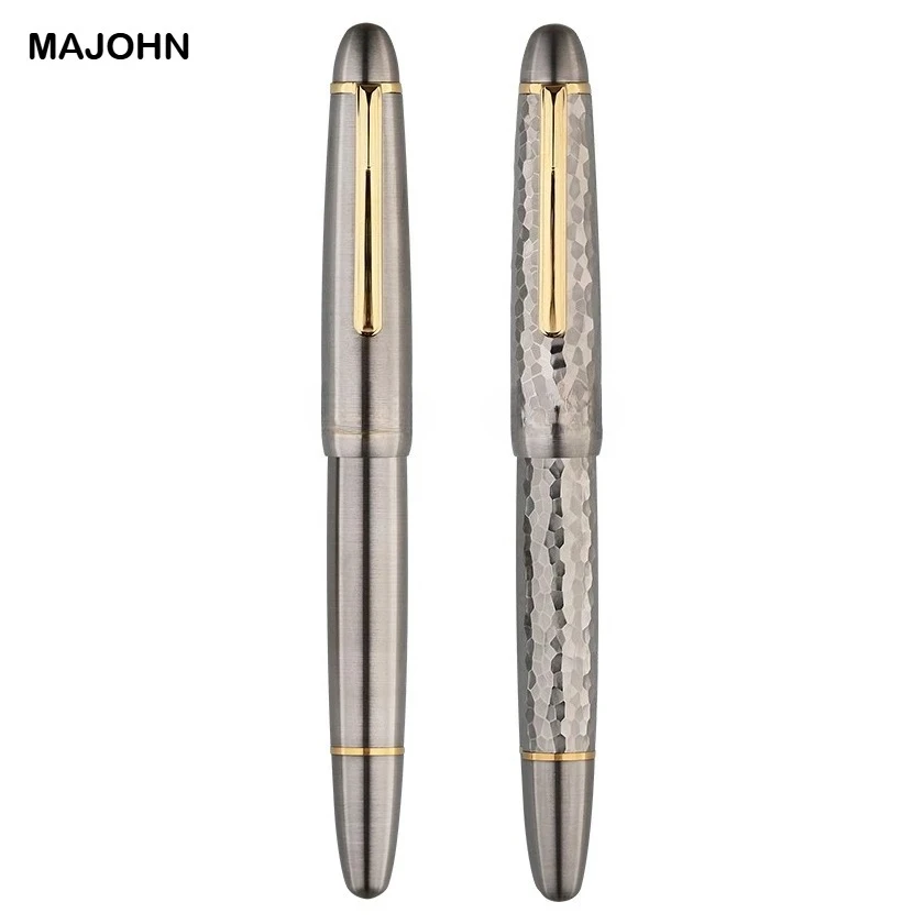 MAJOHN Titanium Alloy Ti-136 Piston Fountain Pen Anti-slip EF/F Metal Brushed Hammer Pattern Version Writing Gift Pen Stationery
MAJOHN Titanium Alloy Ti-136 Piston Fountain Pen Anti-slip EF/F Metal Brushed Hammer Pattern Version Writing Gift Pen Stationery