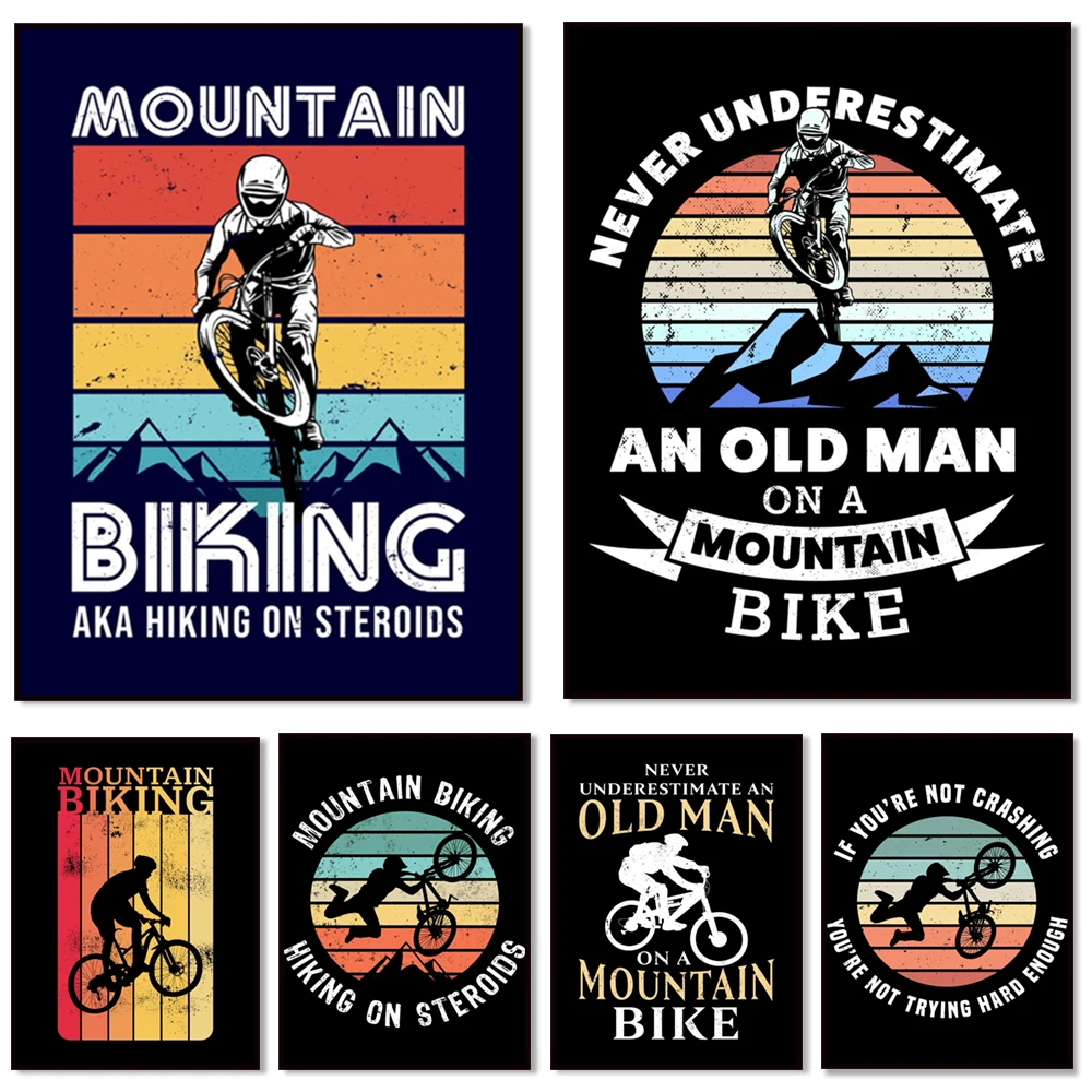Go Mountain Bike Print Canvas Painting Retro Travel Poster Outdoor Cycling Wall Art Extreme Sport Pictures for Living Room Decor
Go Mountain Bike Print Canvas Painting Retro Travel Poster Outdoor Cycling Wall Art Extreme Sport Pictures for Living Room Decor