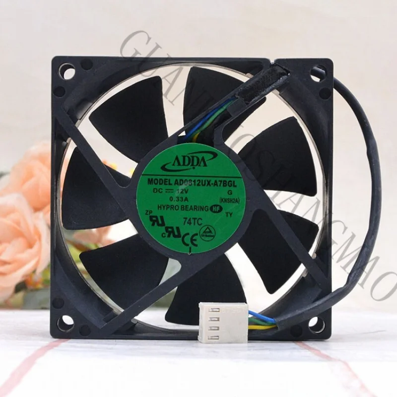HJY 1 PCS ADDA fan AD0812UX-A7BGL DC12V 0.33A 8025 8CM 4 Wire PWM cooling fan
HJY 1 PCS ADDA fan AD0812UX-A7BGL DC12V 0.33A 8025 8CM 4 Wire PWM cooling fan