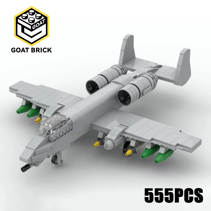Самолет Moc, строительные блоки A-10 Thunderbolt II, масштаб 1:48, технология, модульные кирпичи, модель, подарки, рождественские игрушки, наборы «сделай сам», сборка 
Самолет Moc, строительные блоки A-10 Thunderbolt II, масштаб 1:48, технология, модульные кирпичи, модель, подарки, рождественские игрушки, наборы «сделай сам», сборка