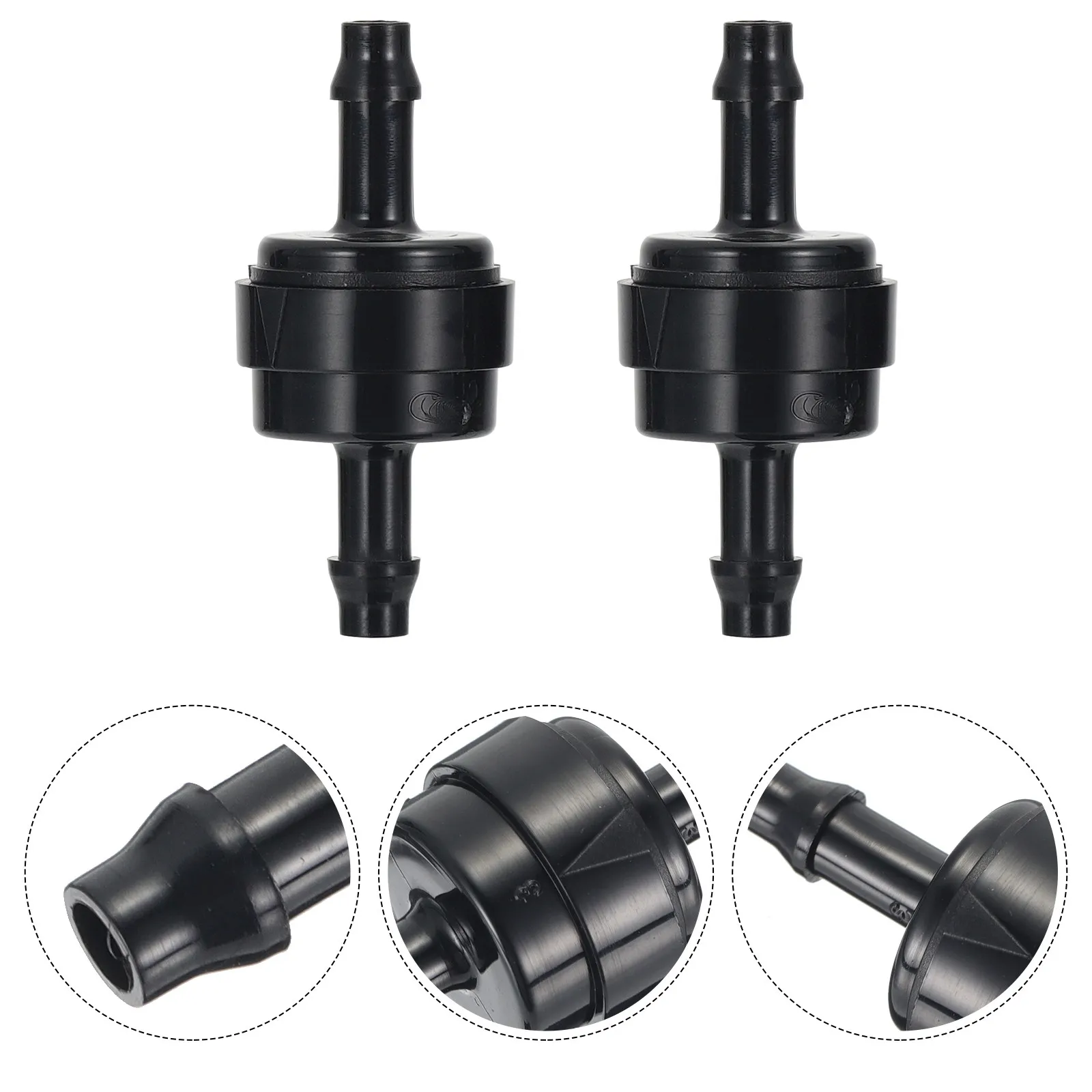 2pcs Inline Check Valve Fuel Oil Water Gas Non-Return Valve Plastic One-Way For Automotive Machinery Agriculture Fluid Systems
2pcs Inline Check Valve Fuel Oil Water Gas Non-Return Valve Plastic One-Way For Automotive Machinery Agriculture Fluid Systems