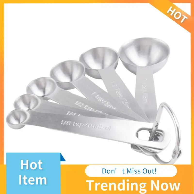 AB08-Measuring Spoons, Stainless Steel Measuring Spoons Cups Set, Small Tablespoon With Metric And US Measurements, Set Of 6 For
AB08-Measuring Spoons, Stainless Steel Measuring Spoons Cups Set, Small Tablespoon With Metric And US Measurements, Set Of 6 For