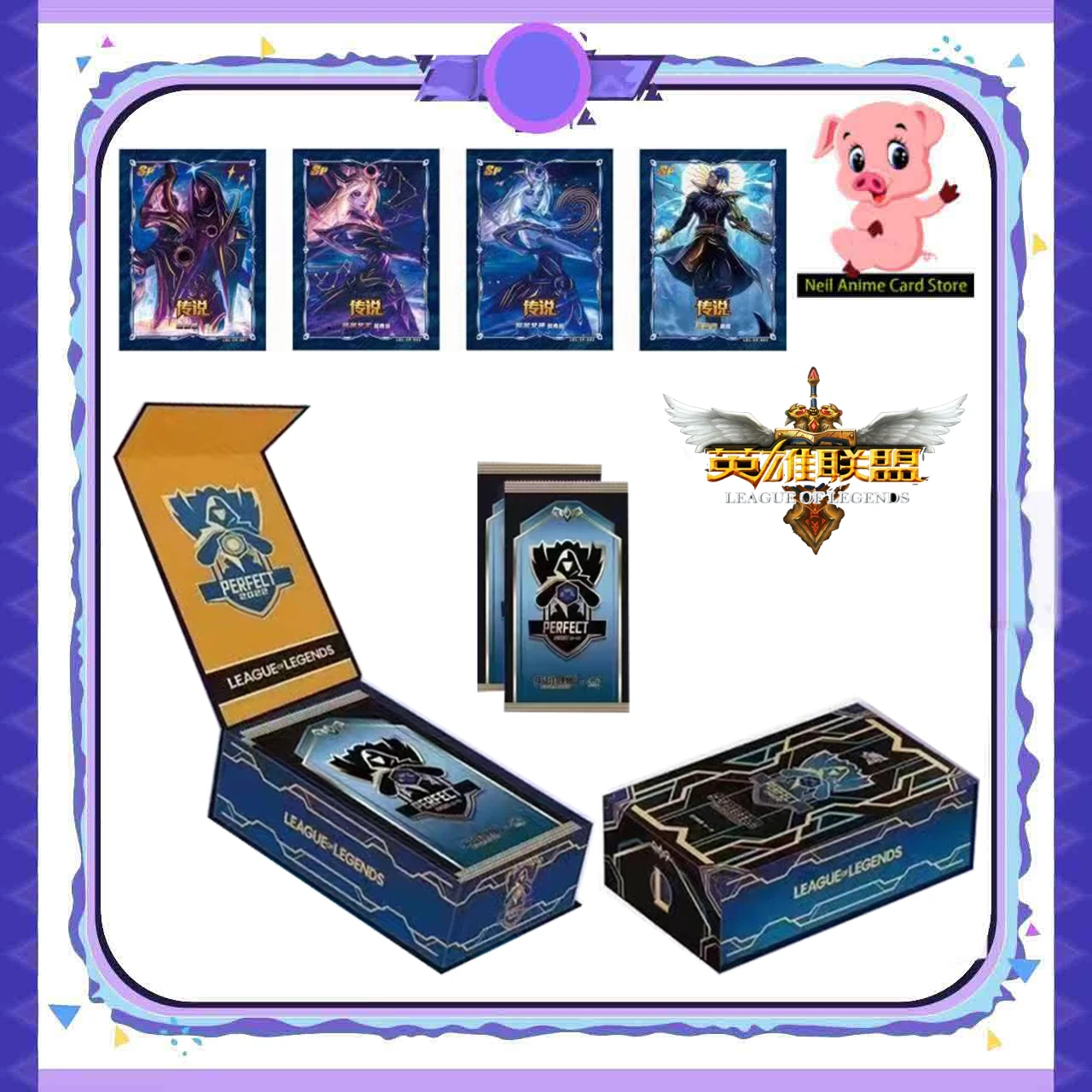 Коллекционная карта аниме League of Legends, детские игрушки, подарок, победы фирменных полых игровых карт LOL, EDG Goddess Hero Paper Carta
Коллекционная карта аниме League of Legends, детские игрушки, подарок, победы фирменных полых игровых карт LOL, EDG Goddess Hero Paper Carta