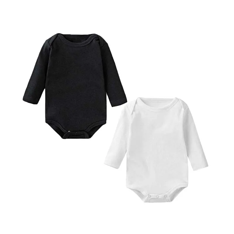 Baby Clothing Spring and Autumn 2Pcs/Sets Cotton Long Sleeves Solid Color Bodysuit For Newborn Boys Girls 0-24 Months Rompers 
Baby Clothing Spring and Autumn 2Pcs/Sets Cotton Long Sleeves Solid Color Bodysuit For Newborn Boys Girls 0-24 Months Rompers