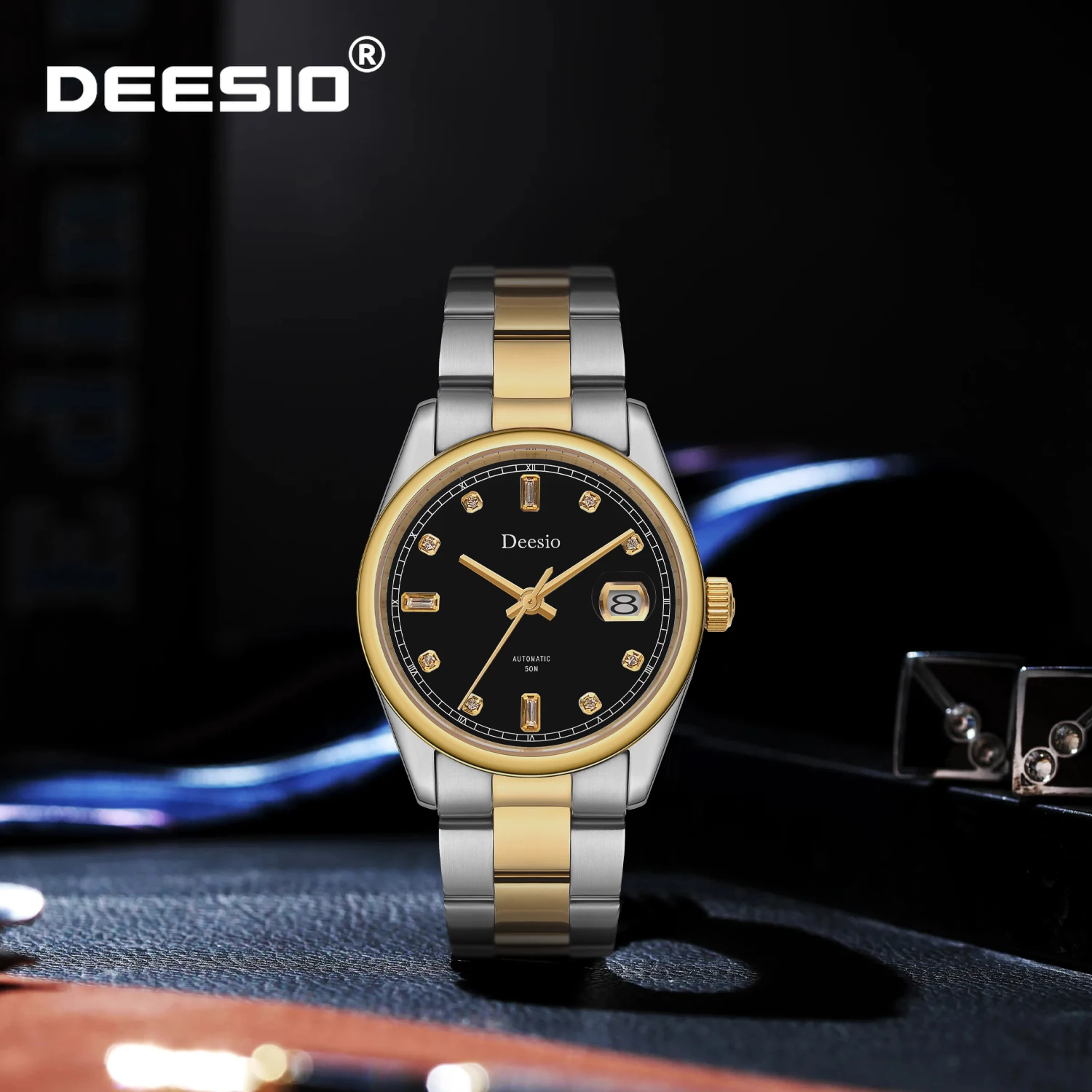 Deesio N90 мужские автоматические часы из нержавеющей стали, водонепроницаемые, 30 м, роскошные деловые часы для мужского подарка на день рождения, годовщину
Deesio N90 мужские автоматические часы из нержавеющей стали, водонепроницаемые, 30 м, роскошные деловые часы для мужского подарка на день рождения, годовщину