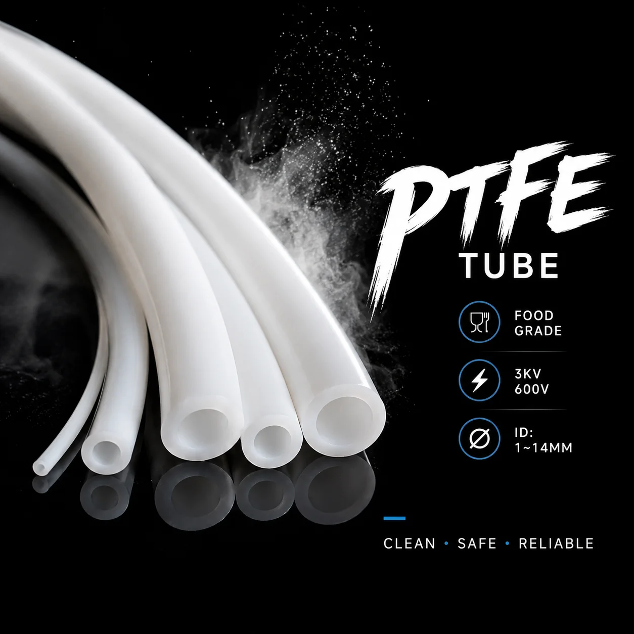 1/2/3/5/10M White food grade PTFE tube ID 1-14mm High temperature resistance strong corrosion resistance compression resistance
1/2/3/5/10M White food grade PTFE tube ID 1-14mm High temperature resistance strong corrosion resistance compression resistance