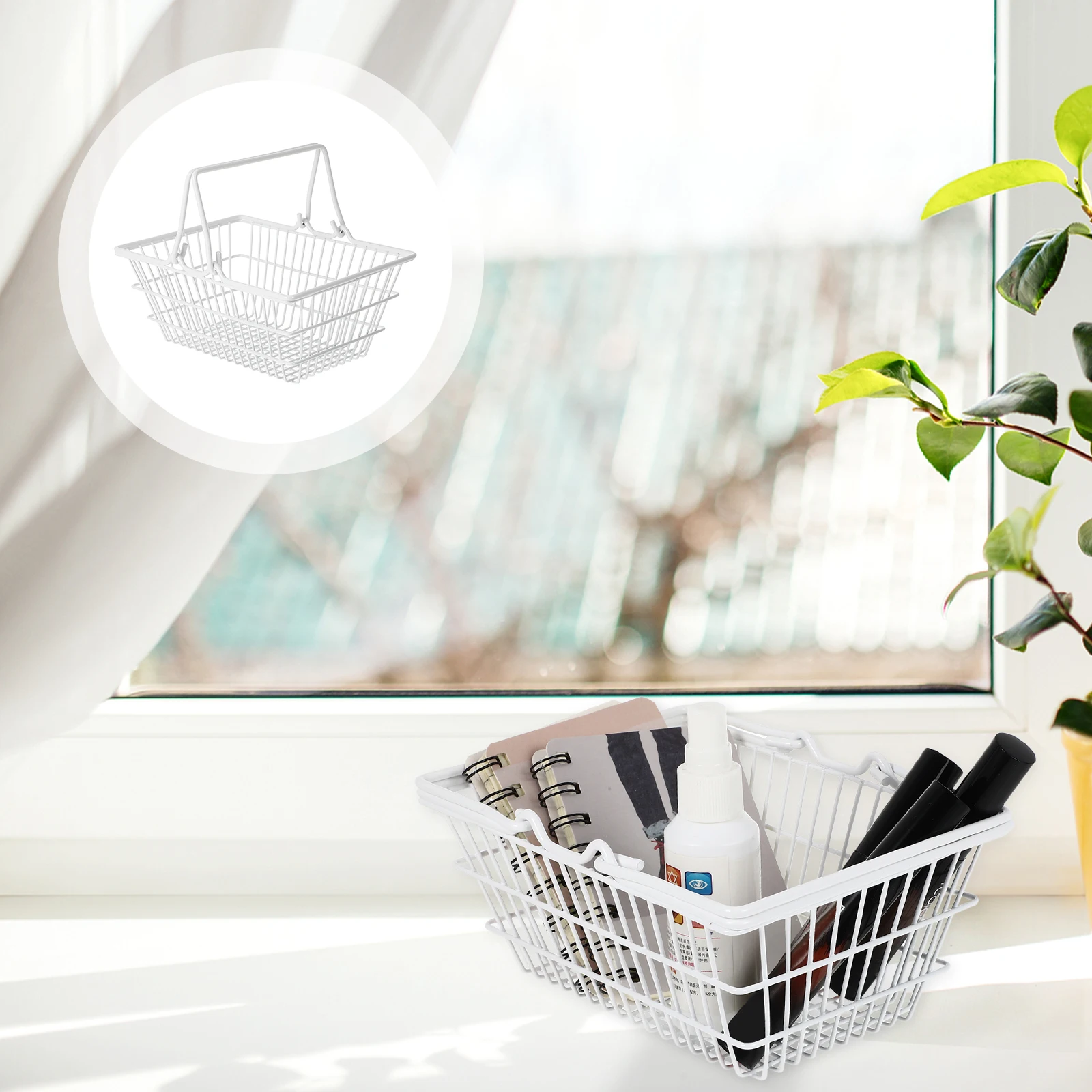 Portable Shopping Basket Iron Material Lightweight Household Kitchen Organizer Mini Wire Baskets Storage Solution
Portable Shopping Basket Iron Material Lightweight Household Kitchen Organizer Mini Wire Baskets Storage Solution