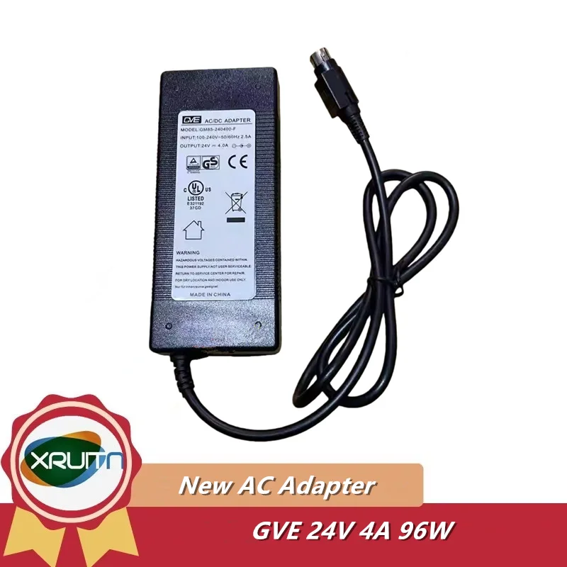 Replacement AC / DC Adapter 24V 4A Charger for GVE GM95-240400-F GM90-240400-F Power Supply 3-Pin 4-Pin Plug
Replacement AC / DC Adapter 24V 4A Charger for GVE GM95-240400-F GM90-240400-F Power Supply 3-Pin 4-Pin Plug