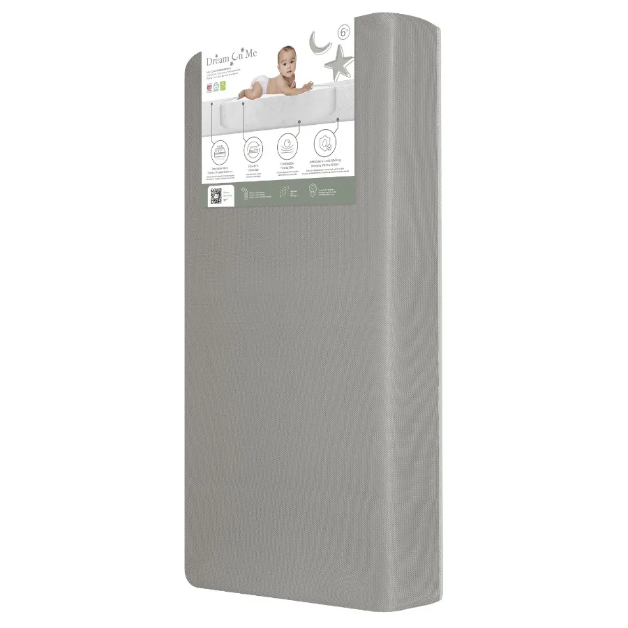Starbright Breathable Foam Crib and Toddler Mattress in Grey Fits Full Size Cribs and Toddler Beds
Starbright Breathable Foam Crib and Toddler Mattress in Grey Fits Full Size Cribs and Toddler Beds