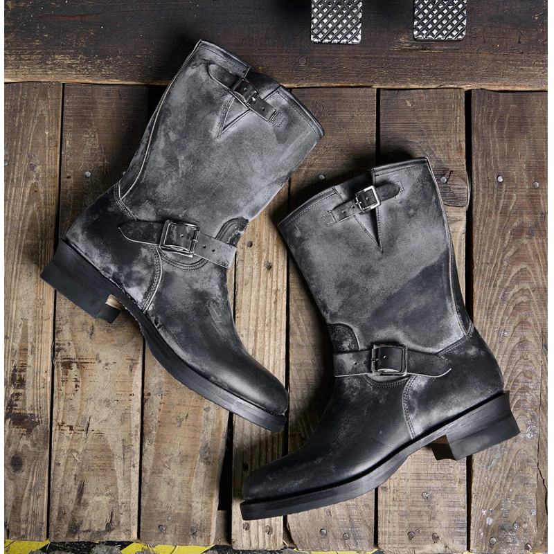 Black Distressed Rubbed Thick Heel Short Boots Man Winter 2026 Belt Buckles Mid-Tube Round Toe Riding Boots Fashion Shoes
Black Distressed Rubbed Thick Heel Short Boots Man Winter 2026 Belt Buckles Mid-Tube Round Toe Riding Boots Fashion Shoes