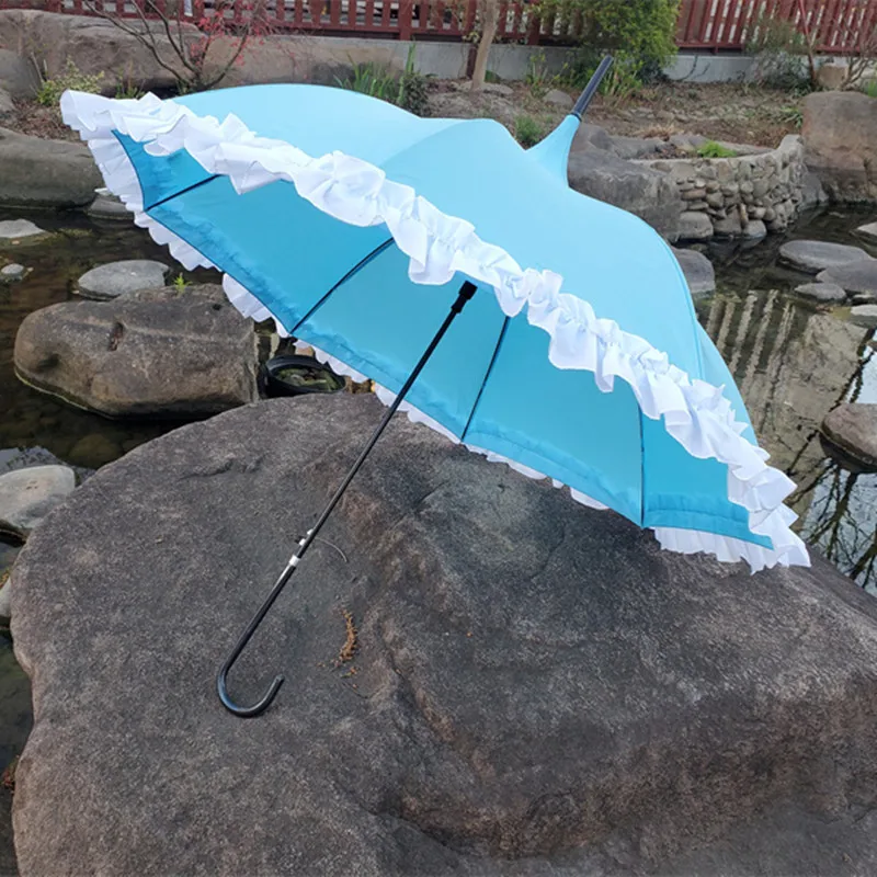 Lady Lolita Lace Pagoda Long Umbrella for Weddings Automatic Rain and Sun Umbrellas for Women Photo Photography
Lady Lolita Lace Pagoda Long Umbrella for Weddings Automatic Rain and Sun Umbrellas for Women Photo Photography