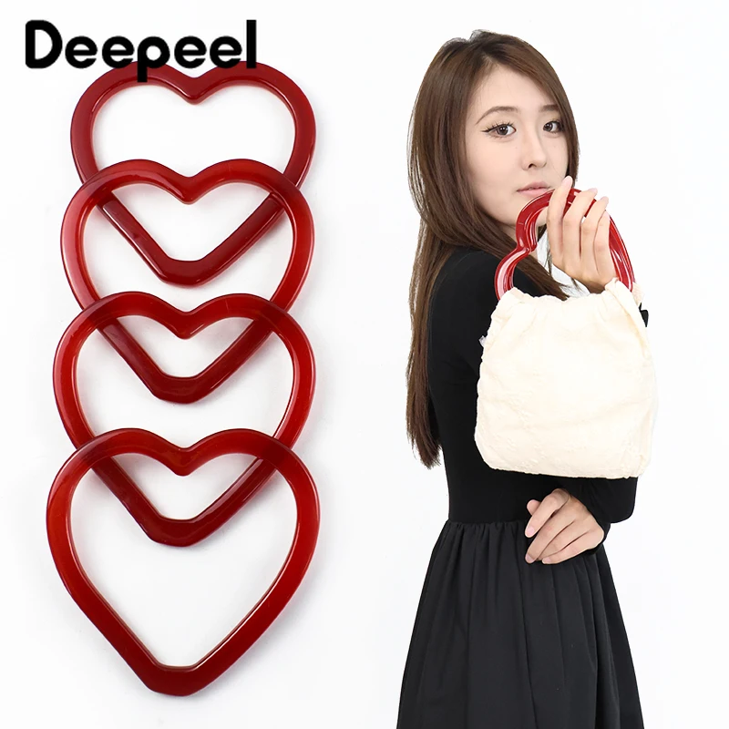 2/4Pcs 14cm Plastic Resin Heart Ring Bags Handle Women's Handbag WovenBag DIY Handmade Purse Frame Handles Bag Accessories
2/4Pcs 14cm Plastic Resin Heart Ring Bags Handle Women's Handbag WovenBag DIY Handmade Purse Frame Handles Bag Accessories