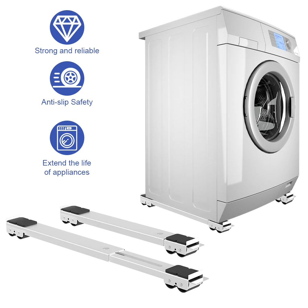 2Pcs Refrigerator Base Holder Non Slip Mobile Roller Bracket Appliance Roller for Washing Machines Refrigerator
2Pcs Refrigerator Base Holder Non Slip Mobile Roller Bracket Appliance Roller for Washing Machines Refrigerator