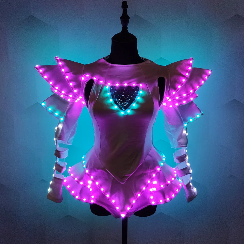 LED Ladies set Light up dress Tutu Women's Ballroom party Light up dress Stage dance show dress Halloween light up dress
LED Ladies set Light up dress Tutu Women's Ballroom party Light up dress Stage dance show dress Halloween light up dress