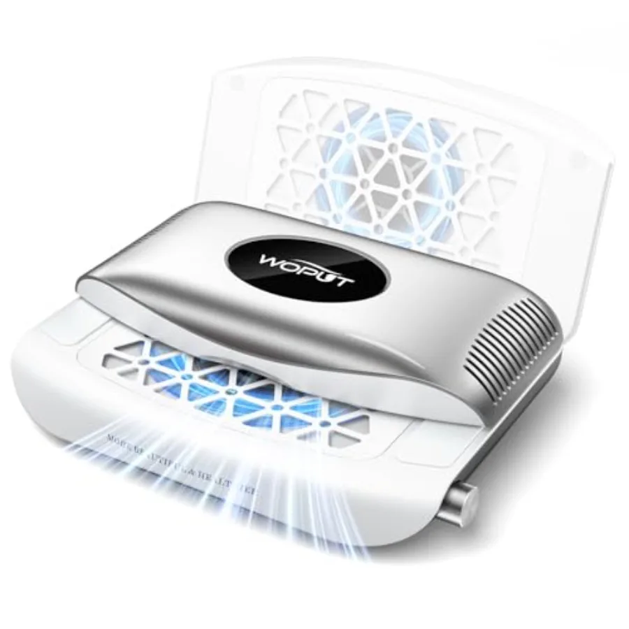 Nail Dust Collector 14700RPM Foldable Dual-Turbo Fan with 30 Filter Papers for Acrylic Nails Salon Home - White
Nail Dust Collector 14700RPM Foldable Dual-Turbo Fan with 30 Filter Papers for Acrylic Nails Salon Home - White