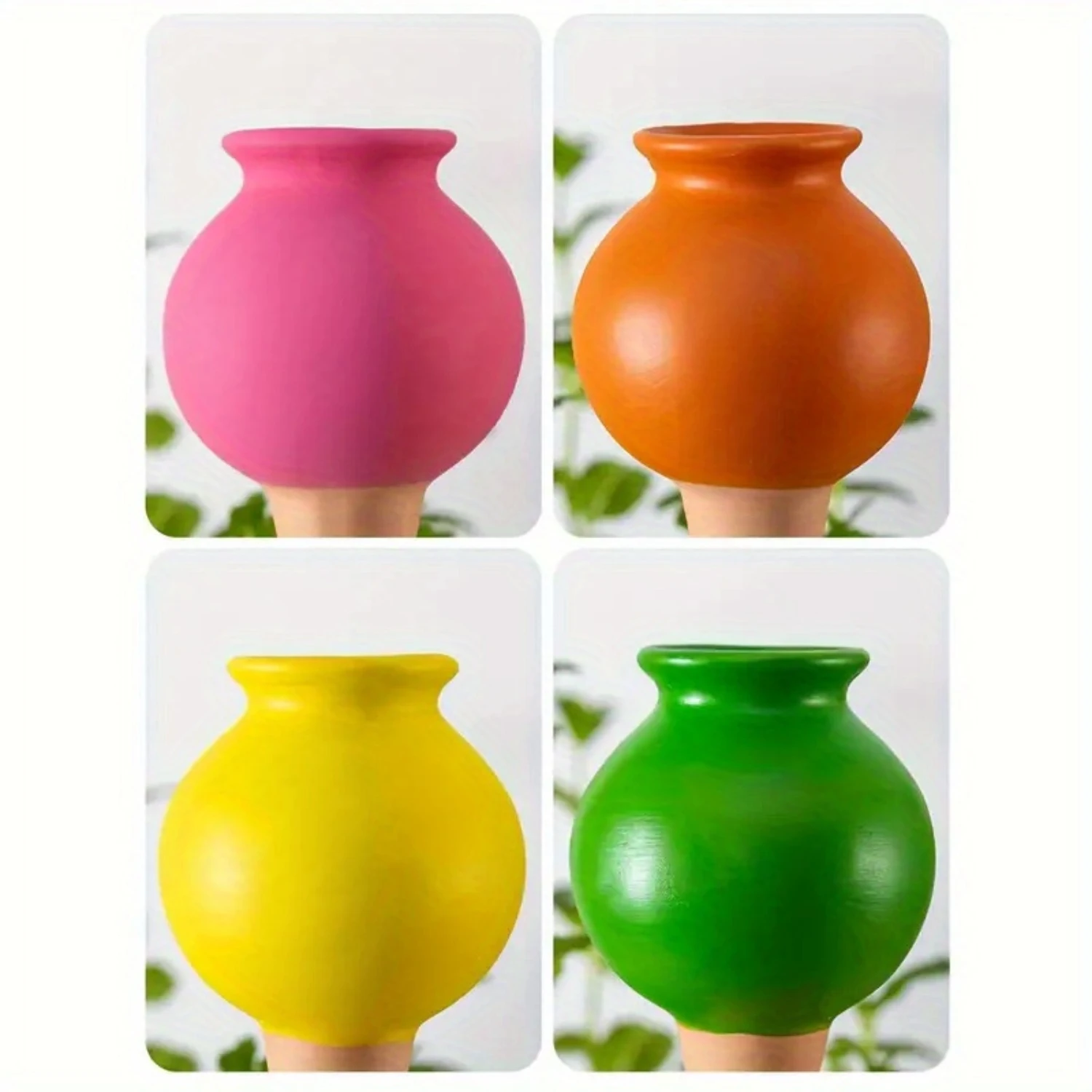 Packs, Small Wine Bottle Mouth Plant Watering Globes Automatic Plant Watering Bulbs Irrigation Terracotta Watering Device Decora
Packs, Small Wine Bottle Mouth Plant Watering Globes Automatic Plant Watering Bulbs Irrigation Terracotta Watering Device Decora