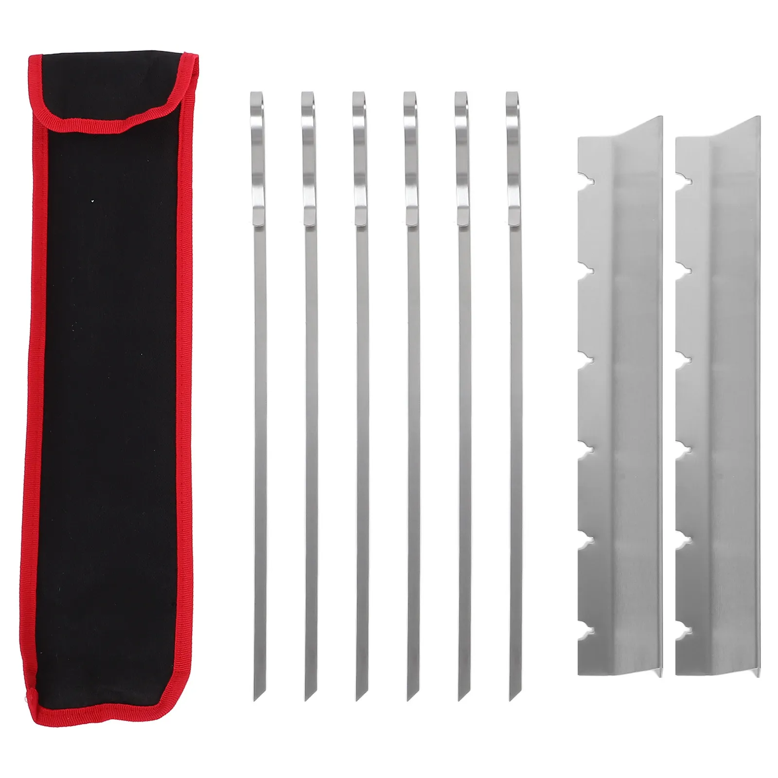 1Set Stainless Steel Bbq Skewers Set Rust-Proof Reusable Metal Kebab Skewers for Grilling Outdoor Camping Picnic Barbecue Party
1Set Stainless Steel Bbq Skewers Set Rust-Proof Reusable Metal Kebab Skewers for Grilling Outdoor Camping Picnic Barbecue Party