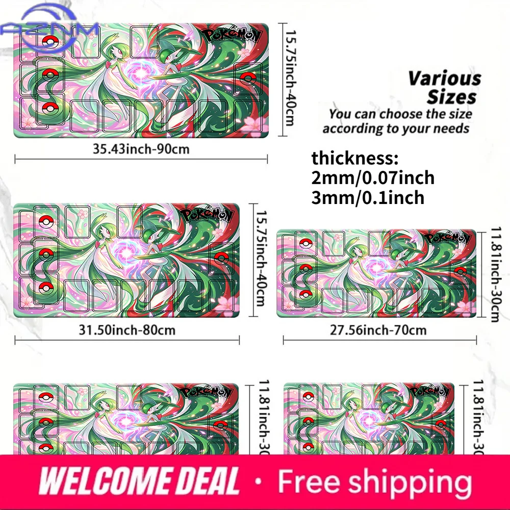 Игровой коврик Gardevoir Gallade Pokemon Evolution TCG, большой, нескользящий, расширенный, для игрового стола и мыши
Игровой коврик Gardevoir Gallade Pokemon Evolution TCG, большой, нескользящий, расширенный, для игрового стола и мыши