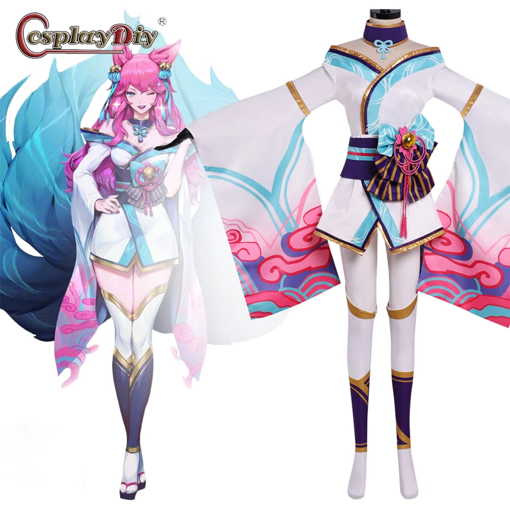 Cosplaydiy Game LOL Cosplay Spirit Blossom Ahri Cosplay Ahri Same Style Kimono Suit Sexy Uniform Coser Costume Halloween Party
Cosplaydiy Game LOL Cosplay Spirit Blossom Ahri Cosplay Ahri Same Style Kimono Suit Sexy Uniform Coser Costume Halloween Party