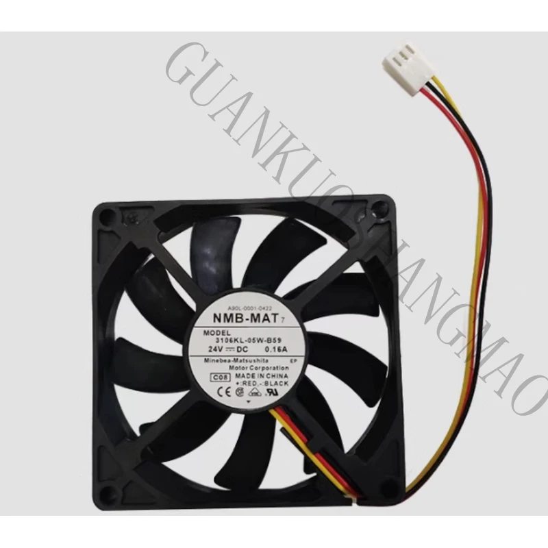 HJY 1X A90L-0001-0422 3106KL-05W-B59 24V 0.16A 3-wire cooling fan 90 days warranty
HJY 1X A90L-0001-0422 3106KL-05W-B59 24V 0.16A 3-wire cooling fan 90 days warranty