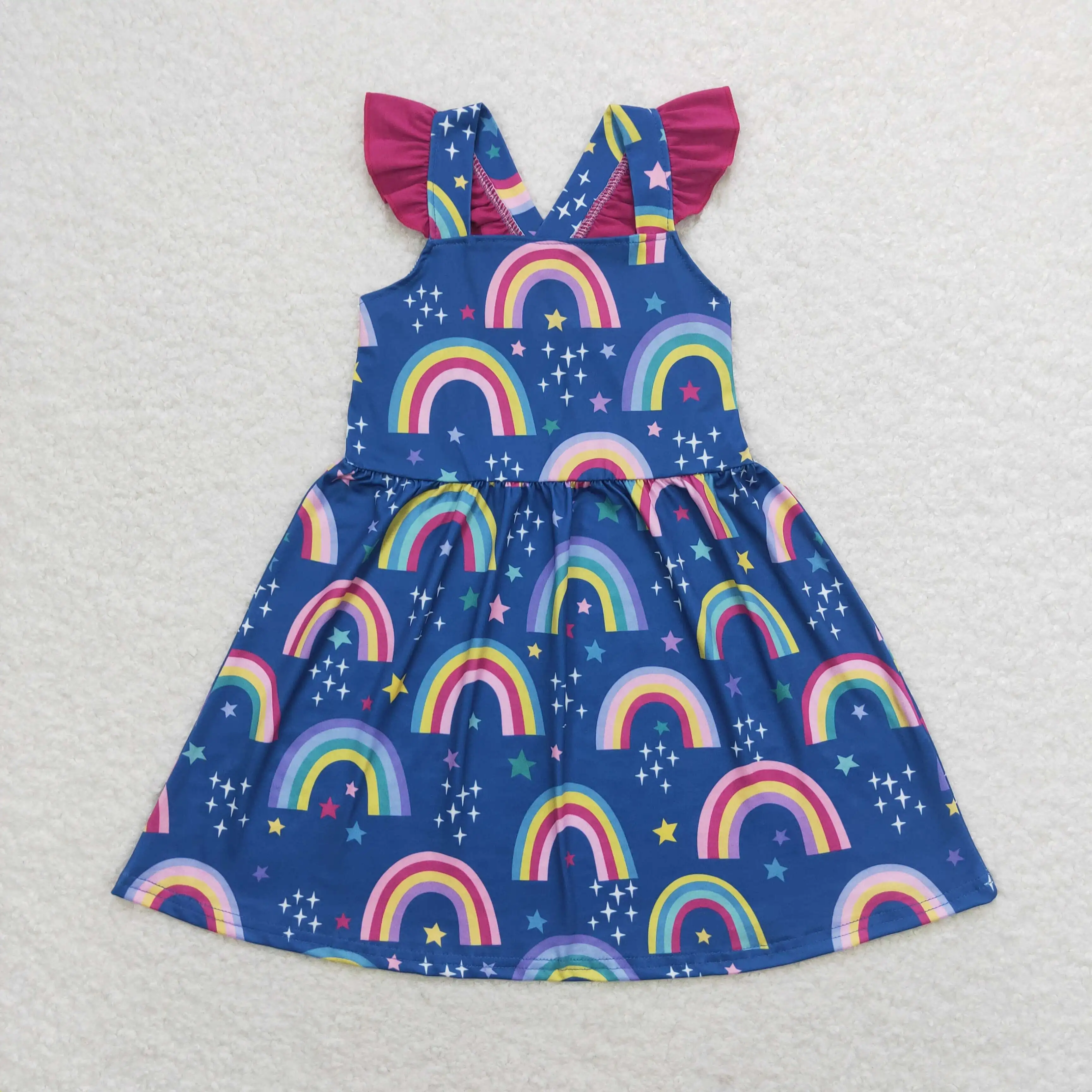 z91-13 GSD1085 Wholesale boutique girls dresses Rainbow star rose red lace navy blue sleeveless dress Summer kids clothes girls
z91-13 GSD1085 Wholesale boutique girls dresses Rainbow star rose red lace navy blue sleeveless dress Summer kids clothes girls