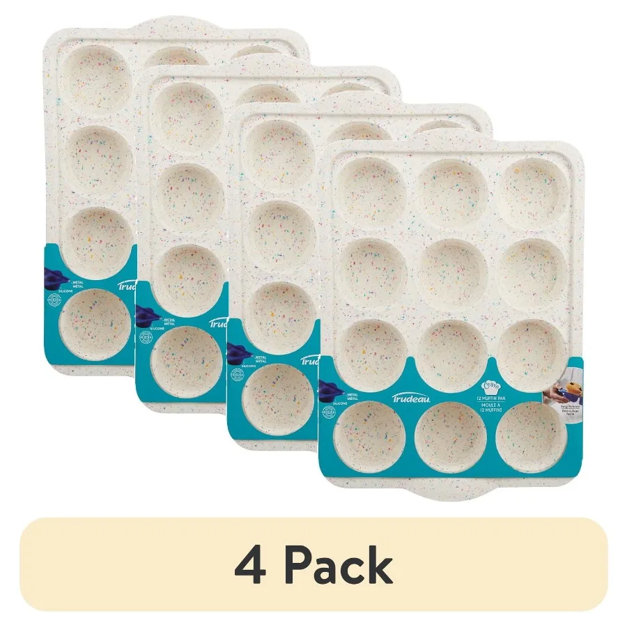 4 pack Silicone 12ct Muffin and Cupcake Pan Perfect for Bites Small Pies Egg Bites Rice Krispies Treats Cheesecake Cups and Mor
4 pack Silicone 12ct Muffin and Cupcake Pan Perfect for Bites Small Pies Egg Bites Rice Krispies Treats Cheesecake Cups and Mor