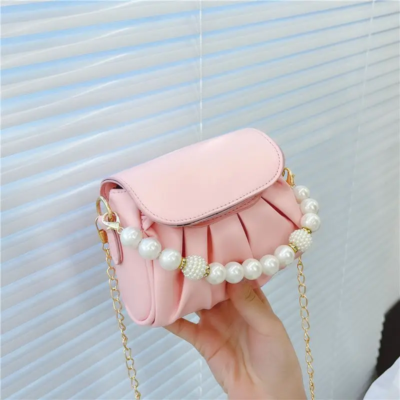 Kids Girls PU Leather Shoulder Bags 2025 New Fashion Children Casual Pleated Hand Bags Cute Pearl Small Shoulder Handbag
Kids Girls PU Leather Shoulder Bags 2025 New Fashion Children Casual Pleated Hand Bags Cute Pearl Small Shoulder Handbag