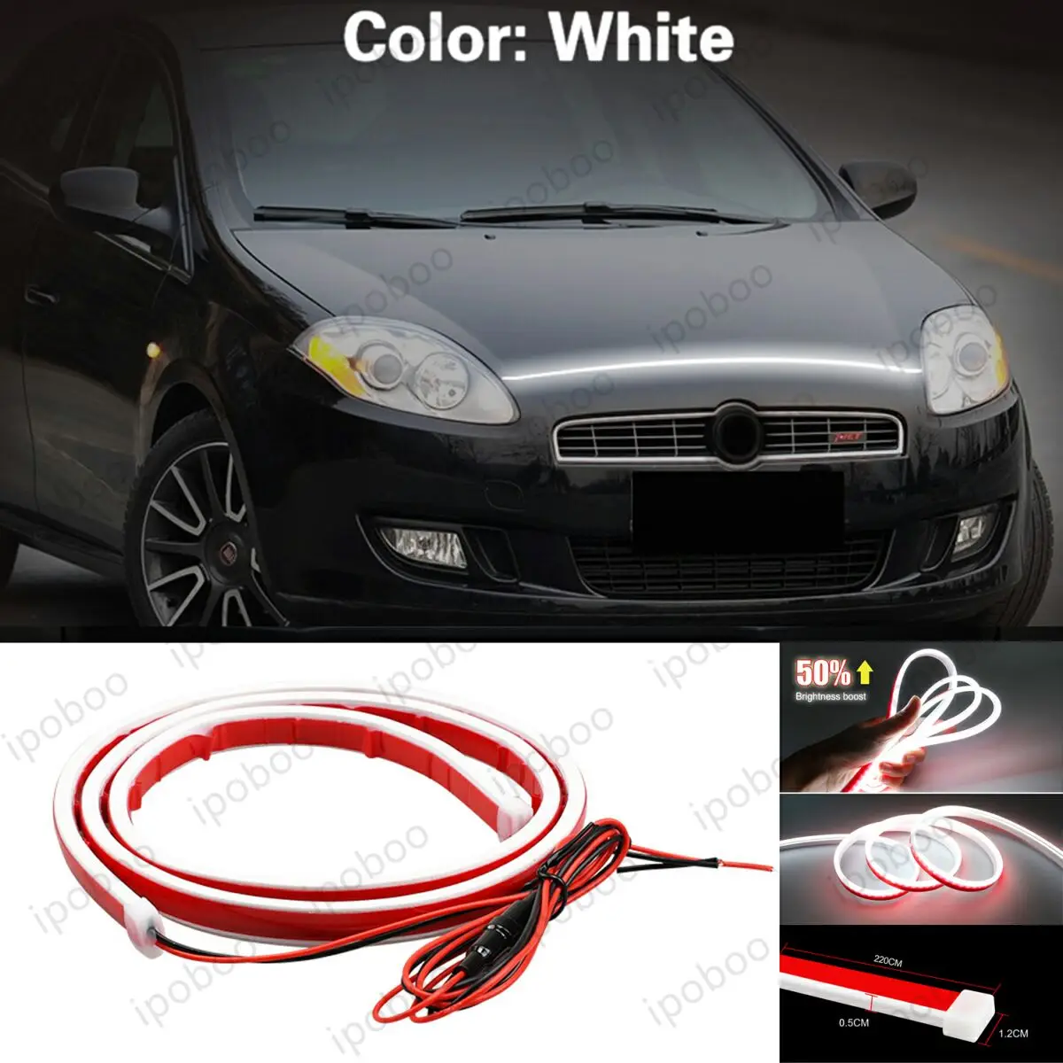 86" LED Hood Light Strip For Fiat Bravo Ritmo 2007-16 Flexible Dynamic Scan Start Up Hoodbeam Kit Engine Cover Decoration Light
86" LED Hood Light Strip For Fiat Bravo Ritmo 2007-16 Flexible Dynamic Scan Start Up Hoodbeam Kit Engine Cover Decoration Light