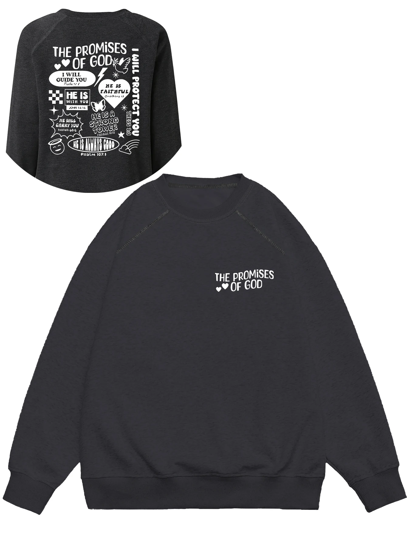 God's Promise Letter Printed Round Neck Raglan Long Sleeve Pullover Suitable for All Seasons Women's Clothing
God's Promise Letter Printed Round Neck Raglan Long Sleeve Pullover Suitable for All Seasons Women's Clothing