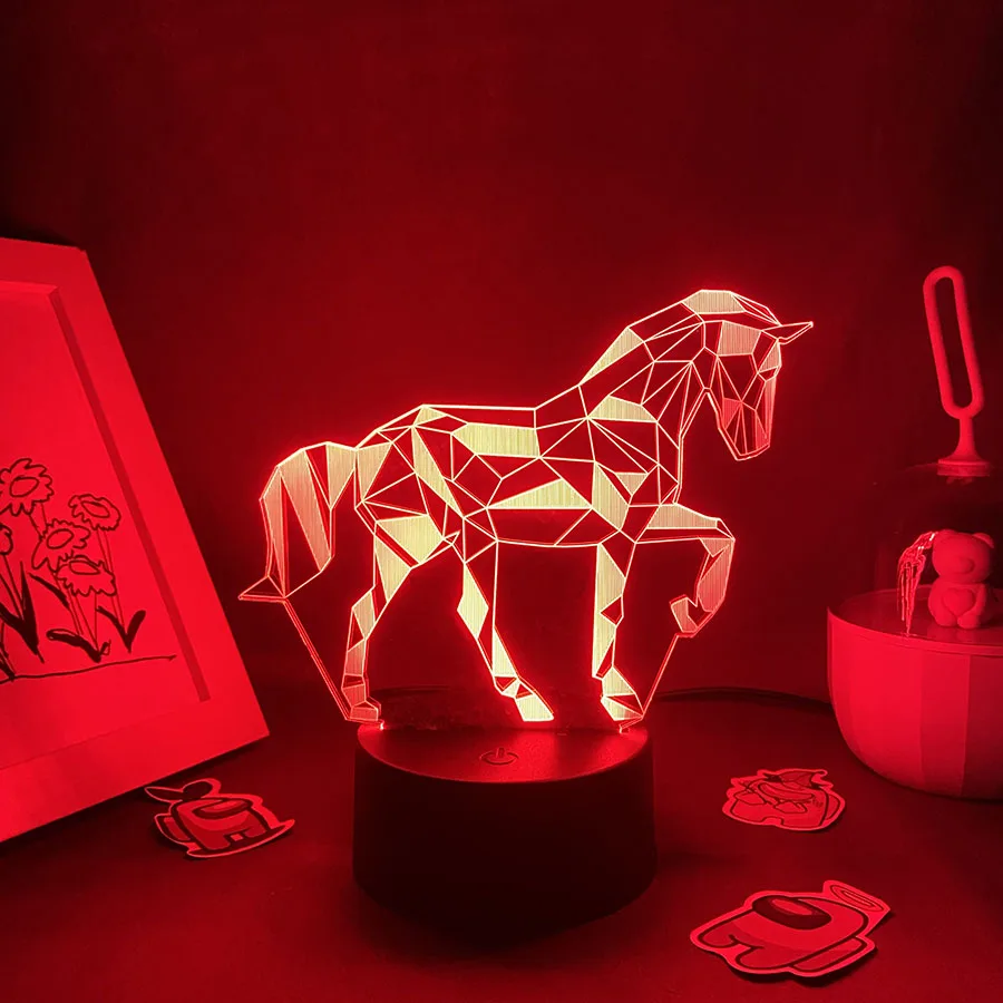 Cute Animal Horse 3D LED Neon Lava Lamps RGB Battery Night Light Colorful Gift For Kid Child Kawai Bedroom Table Desk Decoration
Cute Animal Horse 3D LED Neon Lava Lamps RGB Battery Night Light Colorful Gift For Kid Child Kawai Bedroom Table Desk Decoration