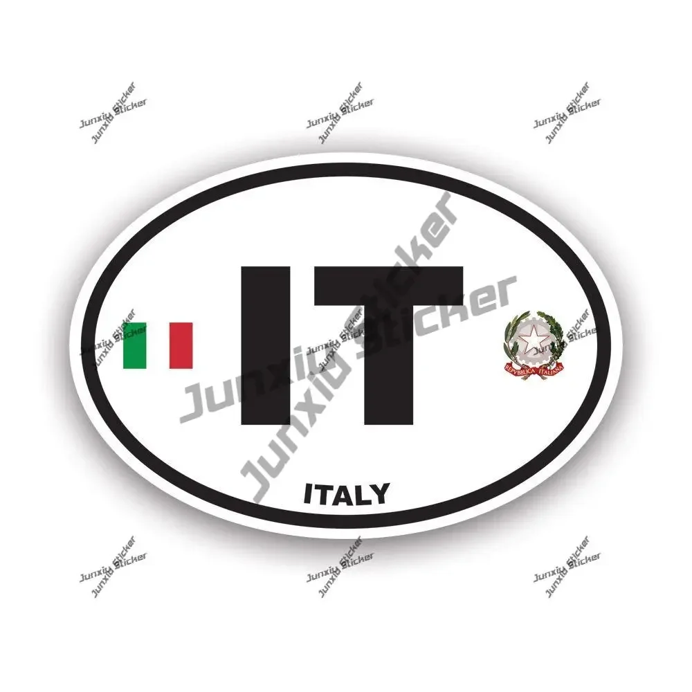 Italy IT Oval Sticker Coat of Arms of Italian Flag Decal for Car SUV Bumper Car Rearview Mirror Waterproof UV Protected Sticker
Italy IT Oval Sticker Coat of Arms of Italian Flag Decal for Car SUV Bumper Car Rearview Mirror Waterproof UV Protected Sticker