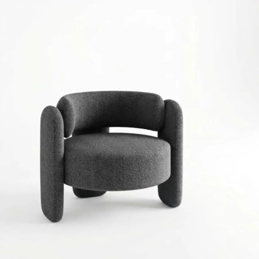 Modern Chenille Accent Armchair, Accent Chair, Mid-Century Upholstered Lounge Round Chair with Rounded Corners for Living Room,
Modern Chenille Accent Armchair, Accent Chair, Mid-Century Upholstered Lounge Round Chair with Rounded Corners for Living Room,