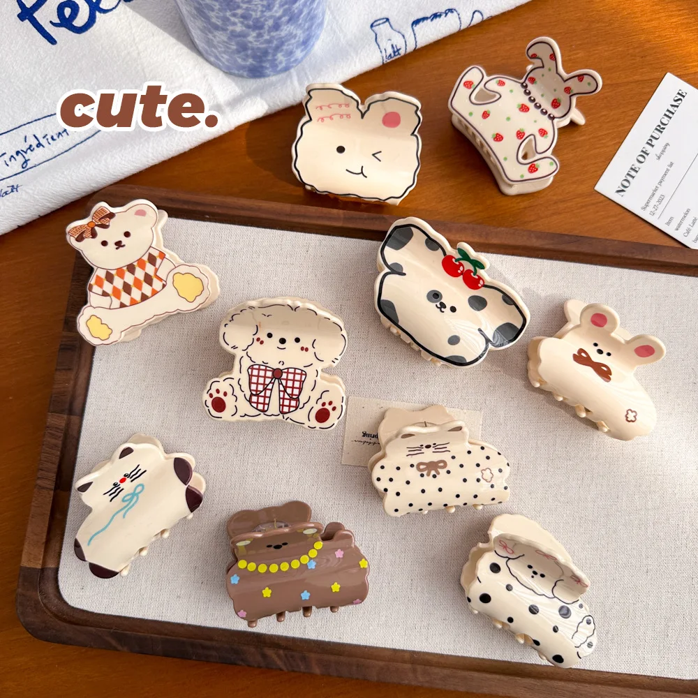 BYL Cute Cartoon Little Bear Bunny Hair Claws Acrylic Claw Clip Sweet Eco -friendly Shark Clips Hair Accessories for Women Girls
BYL Cute Cartoon Little Bear Bunny Hair Claws Acrylic Claw Clip Sweet Eco -friendly Shark Clips Hair Accessories for Women Girls