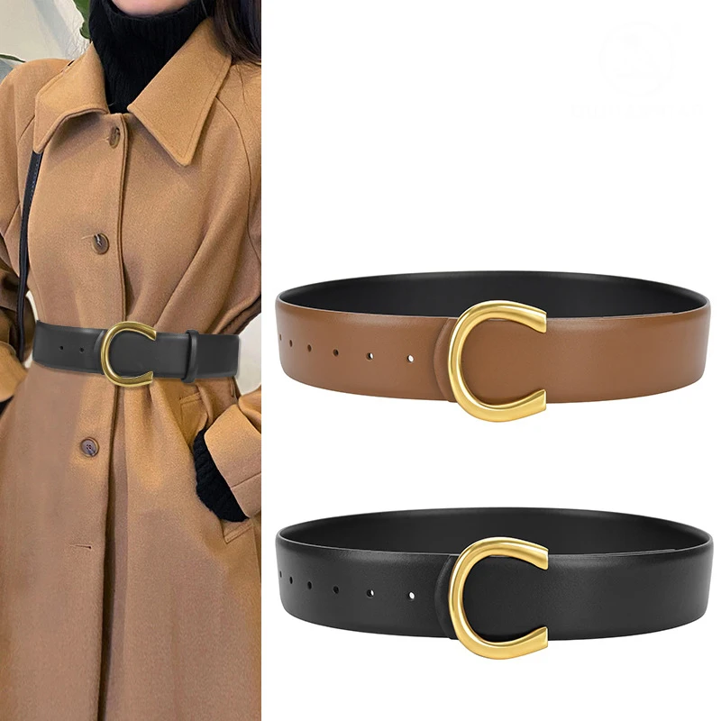 2026 High-quality Ladies Genuine Leather Belt Dress Shirt Decorative Belts for Women Double Sided Wide Waistband Waist Belt
2026 High-quality Ladies Genuine Leather Belt Dress Shirt Decorative Belts for Women Double Sided Wide Waistband Waist Belt