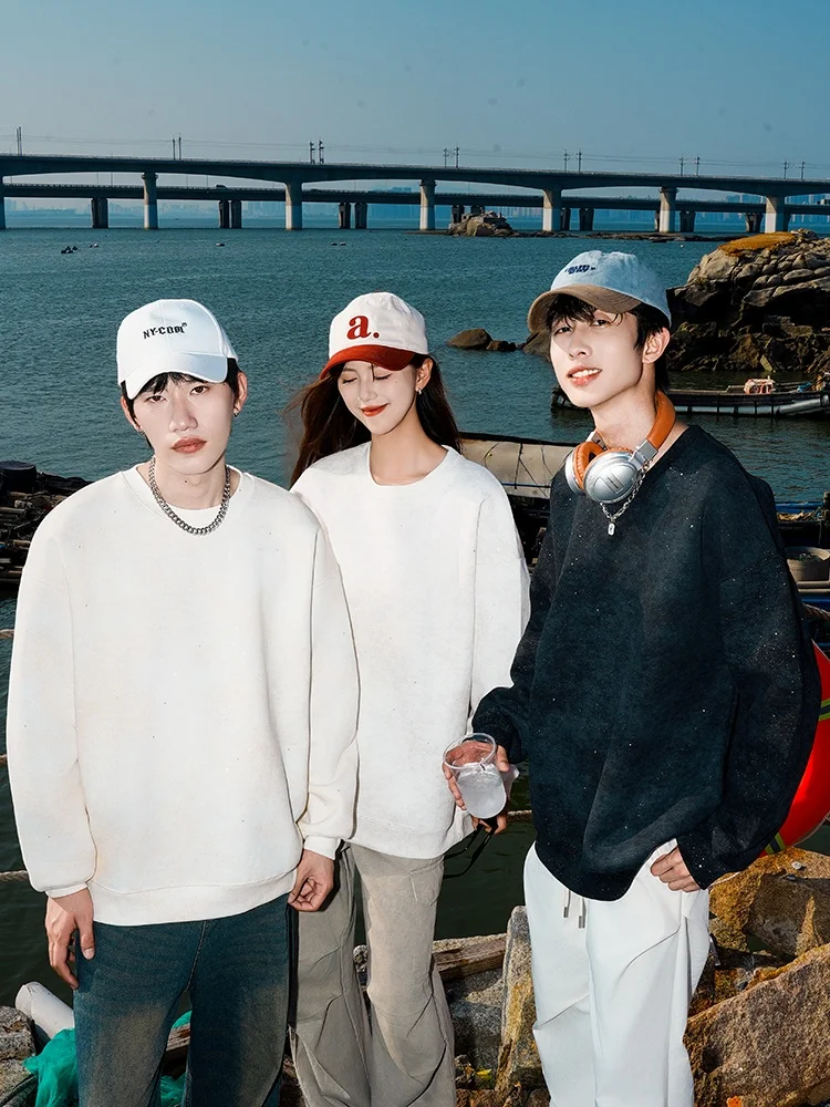 Свободный свитшот с круглым вырезом для мужчин, весенне-осенний, однотонный, базовый слой, повседневная верхняя одежда для подростков и пар
Свободный свитшот с круглым вырезом для мужчин, весенне-осенний, однотонный, базовый слой, повседневная верхняя одежда для подростков и пар