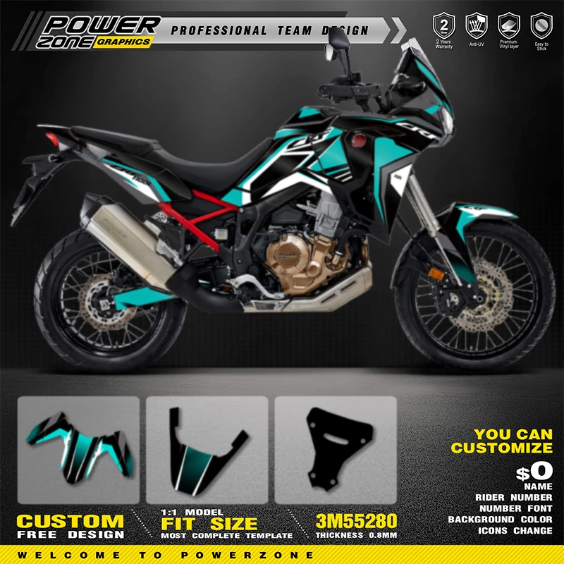 PowerZone Custom Team Graphics Backgrounds Decals Stickers Kit For Honda AFRICA TWIN CRF 1100L 2020 2021 2022 005
PowerZone Custom Team Graphics Backgrounds Decals Stickers Kit For Honda AFRICA TWIN CRF 1100L 2020 2021 2022 005