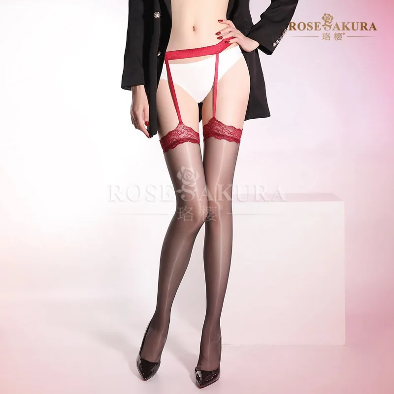 Luo Ying8328Lace Color-Block Aurora Garter Stockings Horse Oil Slippery Sexy Shiny Long Tube Black Silk Ultra-Thin Thigh Stockin
Luo Ying8328Lace Color-Block Aurora Garter Stockings Horse Oil Slippery Sexy Shiny Long Tube Black Silk Ultra-Thin Thigh Stockin
